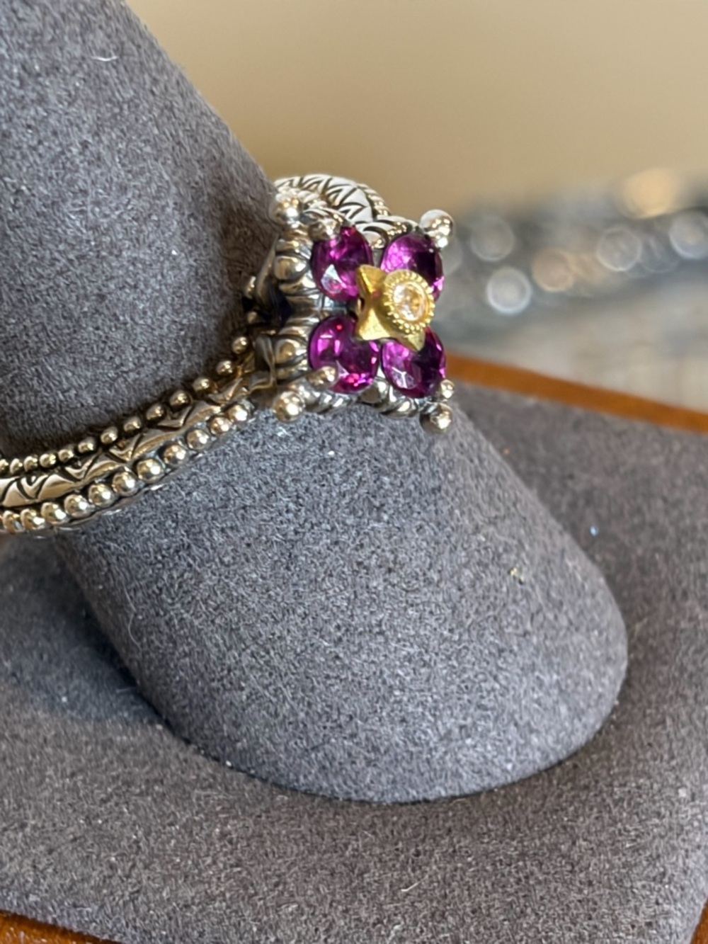 Magnificent Barbara Bixby sterling silver gemstone ring, - Picture 3 of 3
